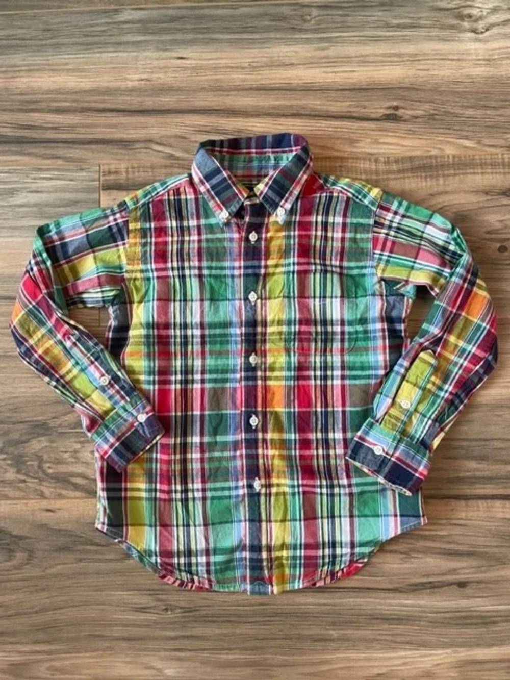Ralph Lauren Bright Multicolor Plaid Button-Down Shirt